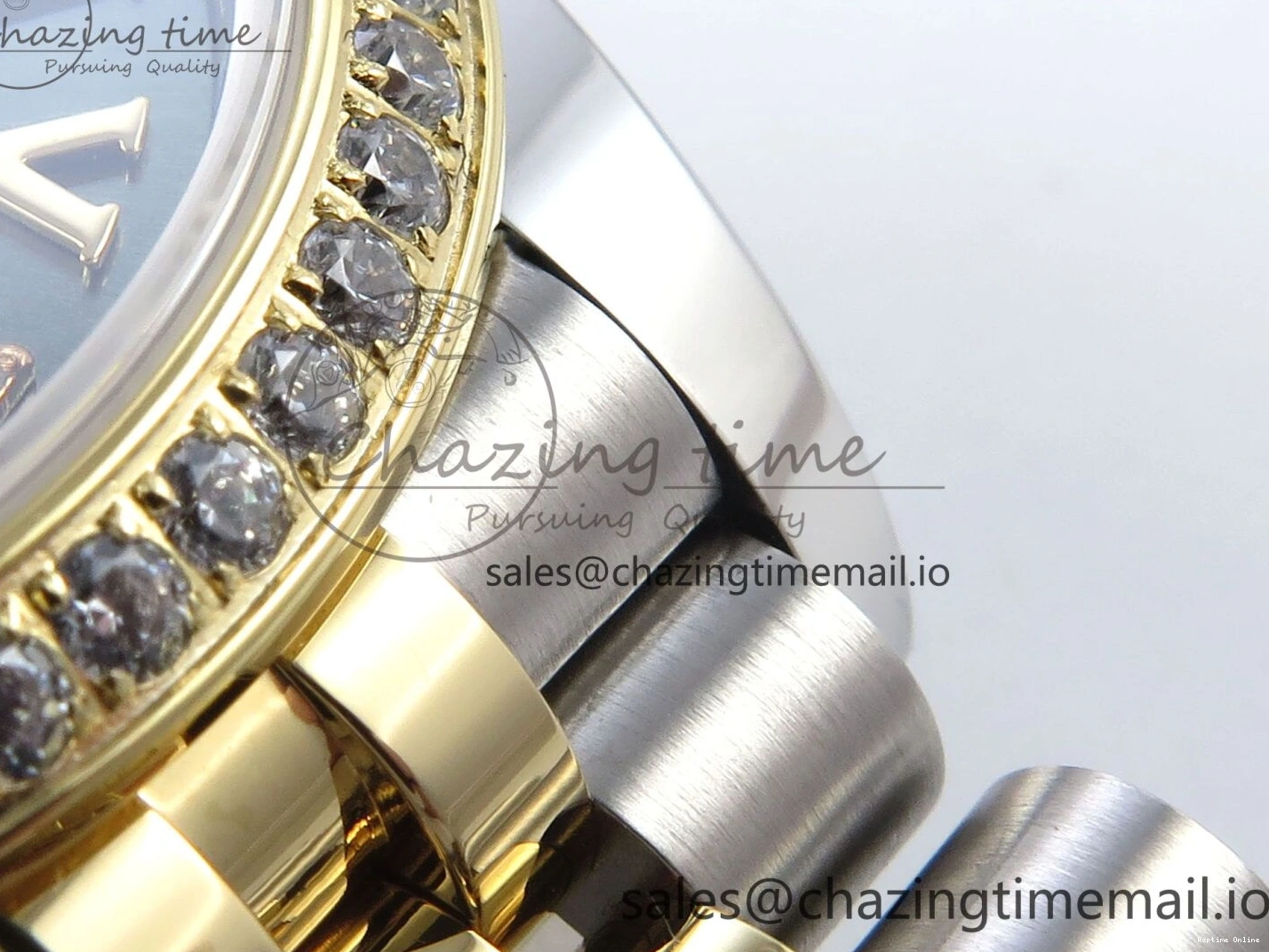 0403 StreetReady DateJust 31 278383RBR ARF 1:1 Best Edition 904L Steel Green Roman Diamonds Dial Diamonds Bezel on SS YG Jubilee Bracelet ETA 418